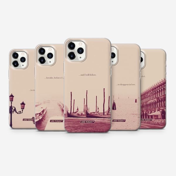 Love Poetry From Italy Venice Travel Case for iPhone 14 13 12 11 Pro Max mini 4 4s 5 5s SE 2020 6 7 8 plus 6+ 7+ 8+ X Xs Xr L7