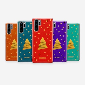 Christmas Tree Gold Glitter Minimalist Gift Case for Huawei Mate 20 30 40 Pro X Pro+ plus P10 P20 P30 P40 P9 lite E