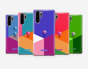 Kolorowe, abstrakcyjne, minimalistyczne etui z iluzją optyczną do Huawei Mate 20 30 40 Pro X Pro+ plus P10 P20 P30 P40 P9 lite E L15
