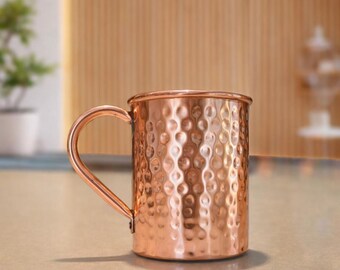 Copper Moscow Mule Mug 11.8oz | Hand-hammered Pure Copper Cocktail