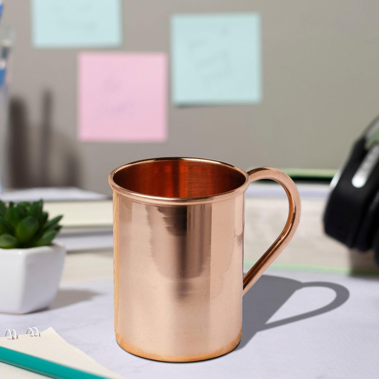 Plain Copper Moscow Mule Mug, Handmade 100% Pure Copper Cup