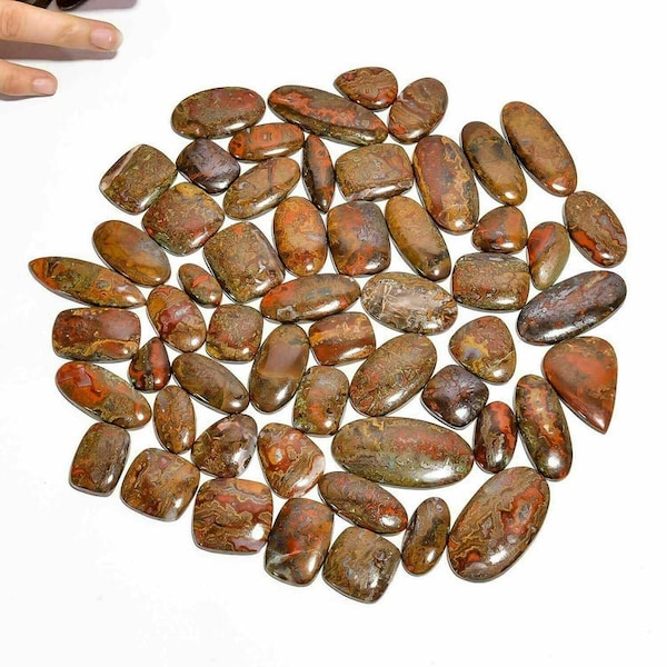 Natural moroccan seam agate Gemstone For making Jewelry, AAA Top Grade Quality  hand Polished, Semi Precious cabochon loose Gemstone Lot