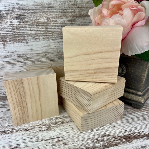 unfinished wood block