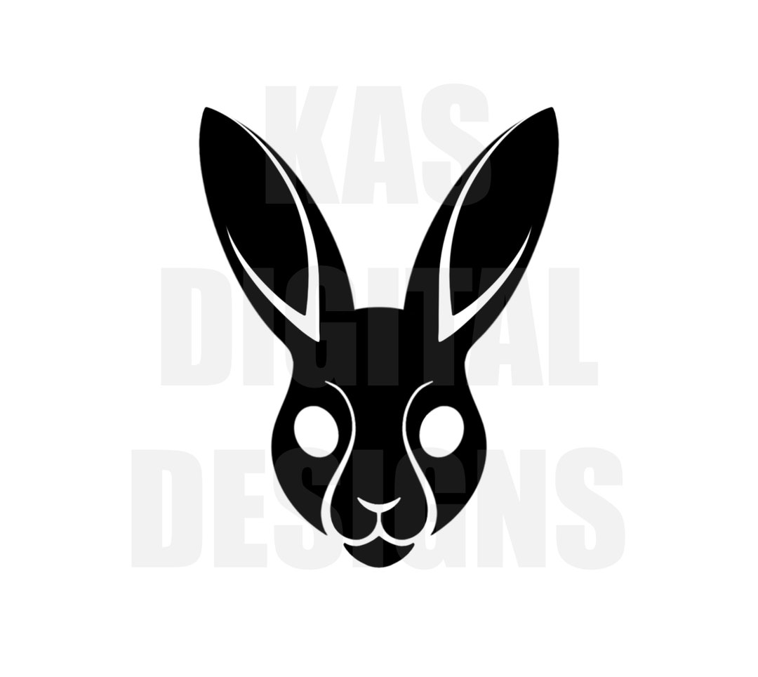 Svg Rex Rabbit Face Rabbit Face. SVG, PNG, JPG, Dxf, Cut File, Original Digital Drawing ...