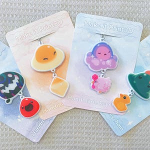 Slime rancher keychain slime + food/toy order your desired slime. imagen 1