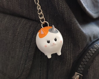 Fat cat keychain / charm inspired in Final Fantasy XIV 3d printed in PLA