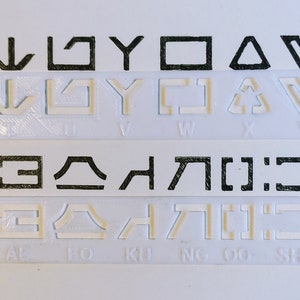 Aurebesh Stencils Alphabet From Star Wars - Etsy