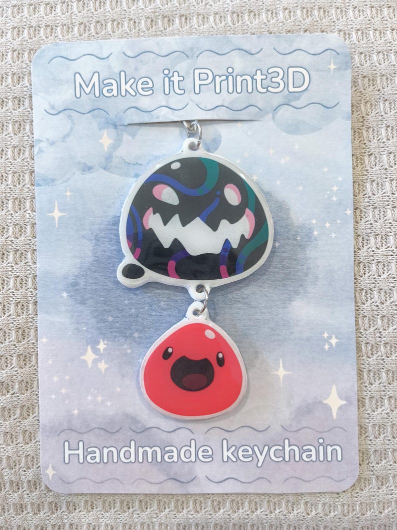 Slime rancher keychain slime + food/toy order your desired slime. imagen 2