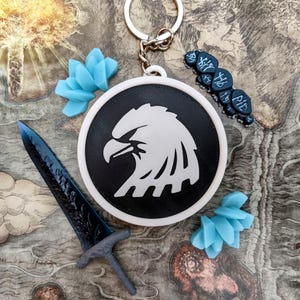 Elden Ring Nightreign Nightfarers Keychain solo or duo Undertaker and Scholar Guardian