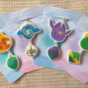 Slime rancher keychain slime + food/toy order your desired slime. Slime of your choice