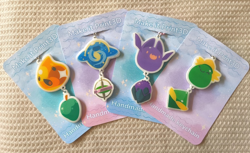 Slime rancher keychain slime + food/toy order your desired slime. Slime of your choice