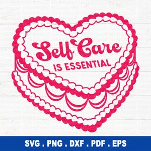 Cura di sé SVG, Salute mentale SVG, Ispirazionale SVG, Motivazionale SVG, Positivo SVG, Consapevolezza della salute mentale, File tagliati, Cricut, Silhouette