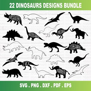 Dinosaur svg bundle, t-rex and Dino cut files for kids