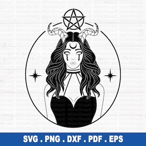 Witch svg, Witchcraft svg, Magic svg, Goth svg, Pagan svg,  Mystical svg, Wicca svg, Gothic svg, Gothic girl svg, Witch Symbol SVG