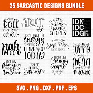 Sarcastische svg-bundel, sarcastisch citaat svg, grappig citaat svg, brutaal citaat svg, introvert citaat svg, sarcastisch gezegde png, sarcastisch shirt svg