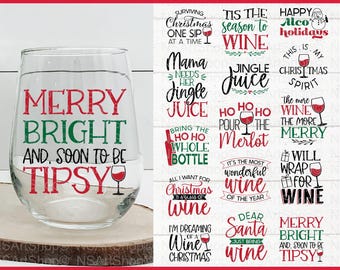 Christmas wine svg bundle, Wine Christmas svg, believe svg, christmas cut file, christmas scene svg, funny wine christmas svg, cut file