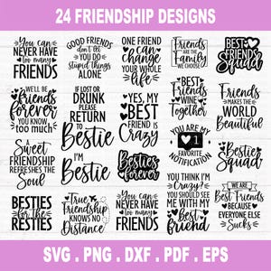 Vriendschap Svg-bundel, vriendschap Svg, Bestie to the Resties, Bestie bundel Svg, Svg-bestanden voor cricut, silhouetbestand