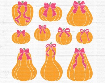 Pumpa SVG-paket: Höst- och Halloween-designer för Cricut, Silhouette (digital nedladdning)