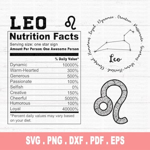 Bundle SVG signe du zodiaque Lion, signes astrologiques svg, svg symboles du zodiaque, valeur nutritive du zodiaque svg, astrologie, horoscope, fichier coupe Cricut
