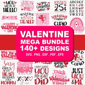 Mega Valentine svg bundle, Valentines day svg bundle, Love Svg, Valentine Bundle, Valentine svg, Valentine Quote svg Bundle, clipart, cricut