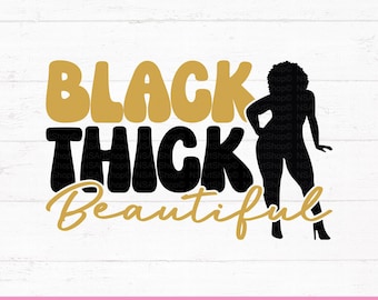 Black Woman SVG: Thick Girl Design, Afro Boss Lady Design, Cricut, Cut File