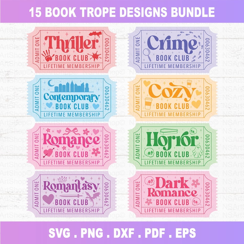 Paquete SVG de libros, libro picante png, libro con boletos SMUT svg, libro retro svg, lectura svg imagen 4