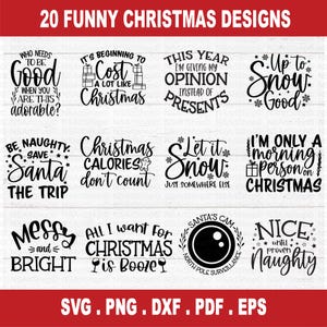 Weihnachten svg, sarkastisches svg, Santa svg, frech nettes svg, Winter svg, lustiges svg, Santa Cam svg, xmas svg, Cricut svg, DXF