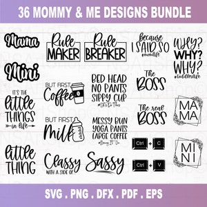 Mommy and Me svg bundle, mommy and me outfits shirts, mothers day svg, mommy matching shirts svg,matching shirts svg, mom svg, kid shirt svg