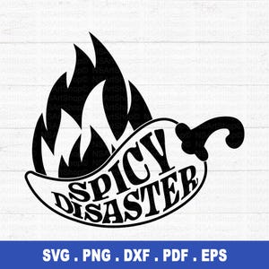 Spicy Disaster SVG, sarkastisches svg, freches svg, sarkastisches svg, lustiges Zitat svg, lustiges png, sarkastischer Spruch png, Zahltag svg svg