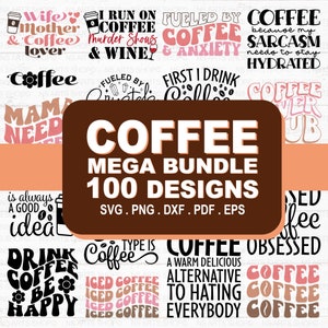 Pacchetto SVG caffè, Caffè divertente SVG, Regina della caffeina, Amanti del caffè, Ossessionato dal caffè, Tazza Svg, Tazza da caffè, File di taglio Cricut, File Silhouette