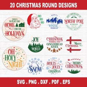 Christmas SVG, Christmas sign SVG, Merry Christmas svg bundle, Christmas Door Sign svg, Christmas Round Sign Svg, Holiday Svg