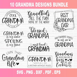 Oma SVG-bundle, Oma Shirt SVG, gesegnete Oma SVG, Oma Herz svg, Muttertags svg, Nana svg