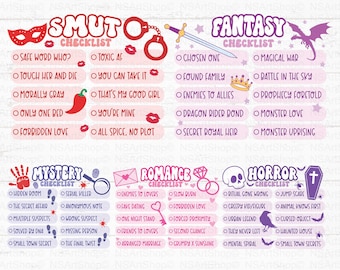 Spicy Book SVG Bundle: Fantasy and Smutty Designs - Digital Download