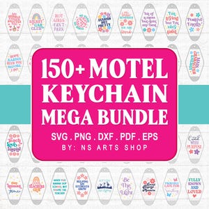 Motel porte-clé SVG Bundle, méga porte-clé svg, svg porte-clé impertinent, svg drôle