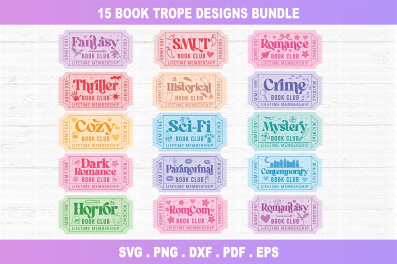Paquete SVG de libros, libro picante png, libro con boletos SMUT svg, libro retro svg, lectura svg imagen 12