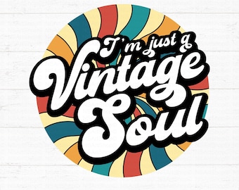 Vintage Soul SVG PNG: Retro Design