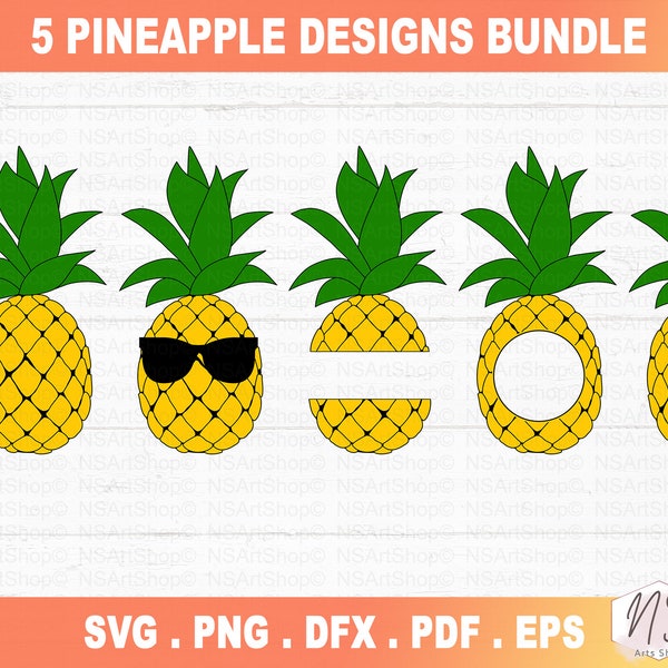 Pineapple SVG bundle, Pieapple svg, Pineapple Clipart, Pineapple SVG, Tropical Fruit, Cricut file, Silhouette Cut Files, Commercial use svg