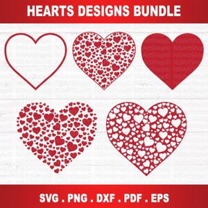 Coração SVG, pacote de SVG de coração, formato de coração svg, contorno, jpg, png, SVG, dxf, eps, arquivos digitais, amor, svg de dia dos namorados