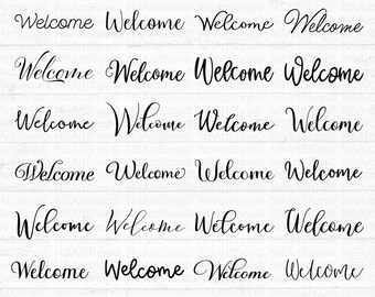 Welcome Sign SVG Bundle: 45 Farmhouse Designs, Cricut, Cut File