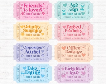 Book SVG Bundle, Spicy bookish png, ticket Design, Romance Reading Lover, Cricut, Cut File
