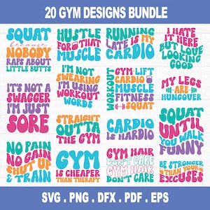 Workout SVG Bundle, Gym Motivation svg, Gym Quotes svg, Fitness svg, workout shirt svg, Cut File, Cricut, Silhouette, PNG, DXF