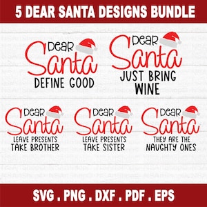 Caro Babbo Natale SVG, famiglia di Natale svg, famiglia abbinata svg, Natale svg, pacchetto di divertenti svg di Natale, vino di Natale svg