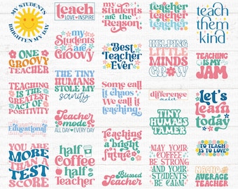 Teacher SVG Bundle: Back to School Designs for Cricut & Silhouette (Digital Download)