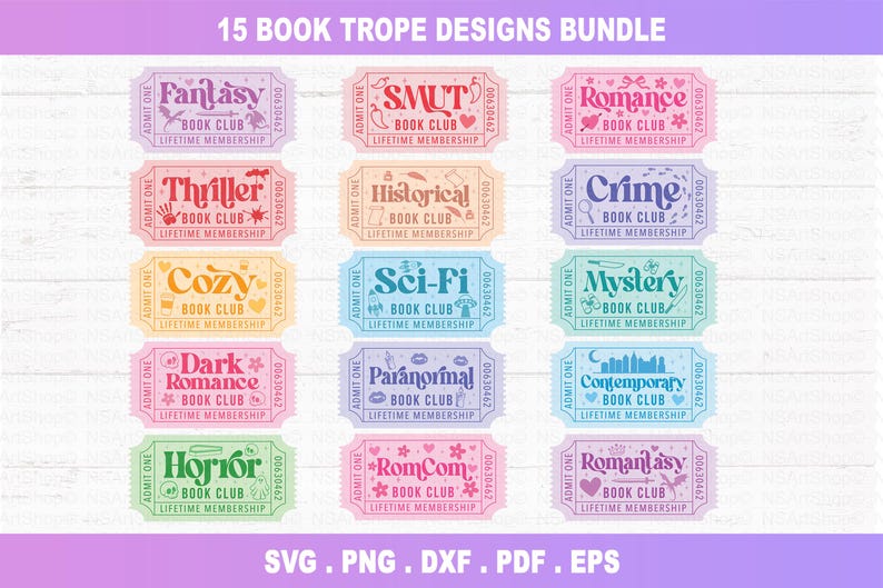 Paquete SVG de libros, libro picante png, libro con boletos SMUT svg, libro retro svg, lectura svg imagen 13