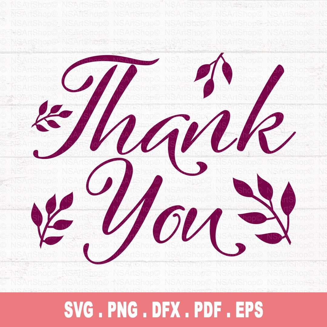 Thank You SVG Thank You Clipart SVG Wedding SVG Thank You - Etsy Canada
