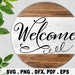 Round Sign Svg Bundle, Welcome Sign Svg, Farmhouse Svg, Farmhouse ...