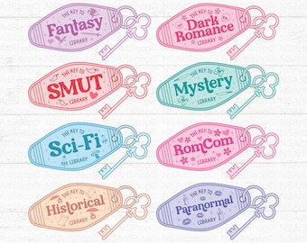 Book SVG Bundle, Spicy Bookish PNG Design, Fantasy, Dark Romance keychain, Cricut, Cut File