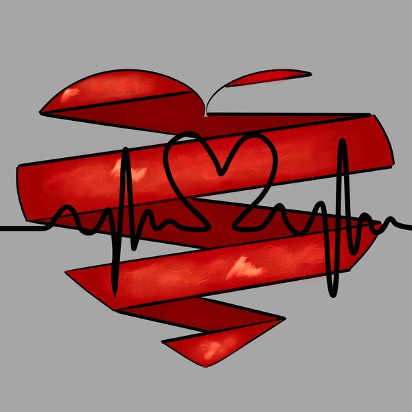 Broken heart Png/ Digital, Instant download PNG/ Valentines day Png/ Sublimation/ Love png/ Transparent background