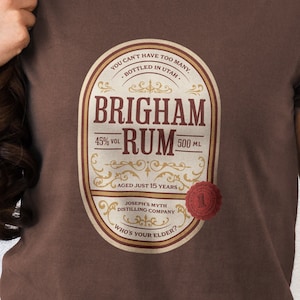 Brigham Rum Exmormon Anti Mormon Nonreligious Atheist Shirt Anti Religion T-Shirt Atheist Gift Agnostic Skeptic Brigham Young Liquor