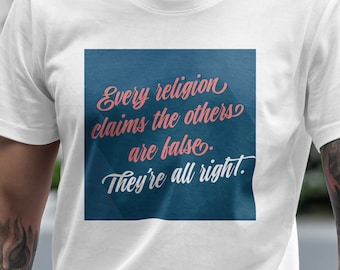 False Religion atheist shirt atheist clothing atheist gift